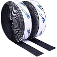 ChicAbode 2 Rolls 3M Double Sided Hook and Loop Tape, Self Sticky Adhesive Strips Fastener, Interlocking Tape for Window Fixing, Photo Frames, Mosquito Net, Carpets, Car and Handmade,1 inx10 FT
