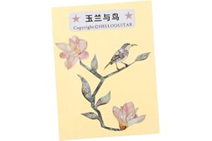 CORHAD Guitar Inlay Stickers Guitar Capo Acoustic Guitar Stickers Guitar Inlay Stickers Guitar Stickers Decals Magnolia Headstock Guitar Decorate PVC Guitar Sticker Guitar Decals