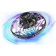 Exegi Enterprise UFO Fingertip Upgrade Flight Gyro Flying Spinner Decompression Toy for Kids Adults Hand Operated UFO Fly Spinner Drone Led Light USB Rechargeable (Multicolor)