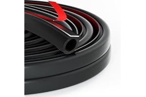 BCUUOZEEING Türdichtung Selbstklebend - 15x15mm 4m D-förmige Gummidichtung, Haustür Türrahmen Dichtung, Schallschutz & Wasserdich, Gummiprofil Türdichtung für Autotür, Tür, Fenster