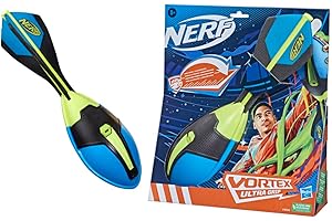 Nerf Vortex Ultra Grip, Ballon de Football Facile à Attraper, siffle en Volant, empennage optimisé pour la Distance Multicolore