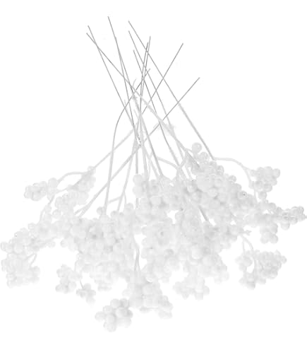 Lot De 50 Tiges De Baies Rouges Artificielles De 25,4 Cm Pour Sapin De Noël, Décorations De Sapin De Noël, Loisirs Créatifs