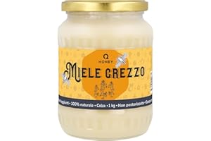 Q HONEY Miele puro di colza crudo proveniente dall'Europa 100% naturale | Non filtrato non riscaldato da api non alimentate con zucchero