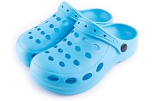 R-ISLAND Clogs Classic,Zuecos de Mujer,EVA,Impermeable,Zuecos para Trabajo,sanidad,Cocina,Piscina,Playa..etc