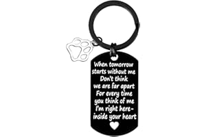DABIHU Loss of Pet Keychain Dog Memorial Keyring In Memory of Pet Keyring Family Dog Pet Keychain Key Ring Pet Remembrance Sympathy Gift for Pet Lover Dog Owner Keychain Memorial Gift