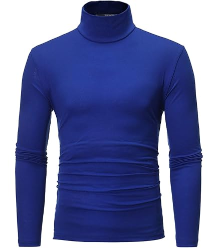 Rollkragenpullover Herren Langarmshirt Geripptes Rollkragenshirt Turtleneck Pullover Rollkragen T-Shirt Longsleeve Leicht Strickpullover Pulli Männer