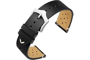 ANNEFIT Cinturini per Orologi in pelle Vintage, Cinturino 18mm 19mm 20mm 22mm a Sgancio Rapido per Uomo e Donna