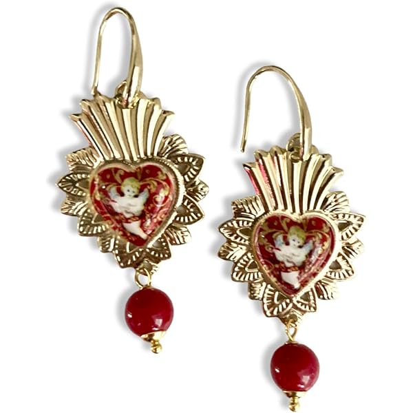 Aneneiceera Vintage Orecchini Di Cristallo Cuore Argento Cz Cuore Orecchini Strass Cuore Amore Orecchini Filigrana Piccoli Cz Orecchini Gioielli Per Le Donne E Le Ragazze