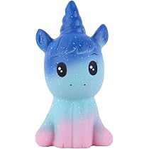 Anboor Squishies Pack 2 Pcs Squishy Licorne Jouets Slow Rising Parfumé Squeeze Jouets Squishies Animaux Jouets Soulagement du Stress Kawaii Prime Cadeau