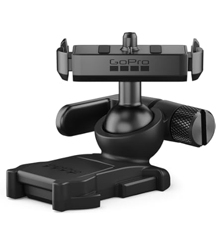 GoPro Houder voor grote rolstangen met brede buishouder (rolstangen pijpen more) zwart | geschikt voor hengels van 3,5 tot 6,35 cm