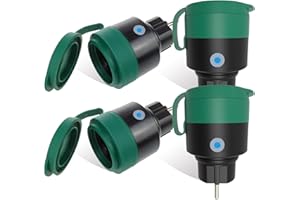 UCOMEN Wlan Steckdose Outdoor, TÜV-zertifiziert, Wlan aussensteckdose, Smart Life Steckdose Compatible with Tuya,Alexa and Google Home,Smart Life APP-4 Pack