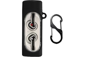 GIOPUEY Silikonowe etui kompatybilne z uchem 'Nothing' (przyklejanie), ultracienkie, miękkie etui, smukłe, odporne na upadki, niełatwe do zabrudzenia - czarne