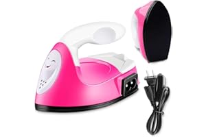 MYCRITEE Mini-Wärmepresse, elektrisches Bügeleisen, tragbar, handliche Wärmepresse, Mini-Eisen, tragbar und einfach zu handhaben, Kleidung, DIY, T-Shirts, Schuhe, Hüte, kleine Wärmeübertragung, Vinyl-Projekte