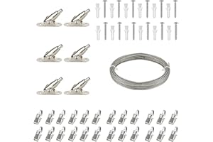 Shengou Cuerda de Cortina Riel, Tensor de Cuerda Tendedero, Cable de Cortina, Cortina Tendedero Exterior, Cuerda de Cortina Riel, Cordón de Cortina