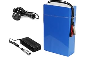 YASCO POWER Yasco (UK Warehouse) 24v 10Ah Battery for 50w -350w Motor, Large Capacity with BMS Protection Waterproof Lithium ion Ebike Battery Pack Electric Bike Conversion Kit with Charger(24v 10Ah 50w-350w)