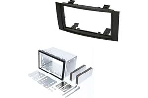 AUDIOPROJECT AudioPro Ject A254 – Car Stereo Radio Fascia Double DIN for VW Volkswagen Touareg 7L 2003 – 2010 VW T5 Multivan Caravelle Transporter Drive Bay Chassis