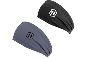 Hypefit Diademas Deportivas Extensible Unisex, Bandas de Pelo Entrenamiento, Turbante Deportivo, Apta para Running, Fitness, Yoga, Crossfit, Ciclismo