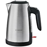 Bosch Hausgeräte TWK6A813 Wasserkocher ComfortLine, 1-Tassen-Funktion, Dampfstopp-Automatik, entnehmen Kalkfilter, 2400 W, ed