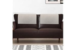 NEPPT Recliner Headrest Protector 2 Pcs Headrest Covers for Recliner Chair Head Protector Cover Couch Headrest Covers Sofa Furniture Protectors (Beige)