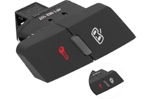 ENTATIAL Central Locking Button 4F1962107 Quick Response Comfortable ABS Plastic Left Front Door Replacement for A6L 05-08 for Car