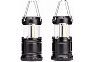 COKEEY Portable LED Camping lamp with Foldable Hook, Waterproof lamp, Battery Powered lamp, Portable Camping lamp, Applicable to Hurricane, Emergency, Family, shed, etc