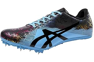 SDEQA Chaussures D'athlétisme pour Unisexes Adulte Respirantes Chaussures D'athlétisme À 7/8 Clous Antidérapantes Dédiées Pointes De Sprint Junior