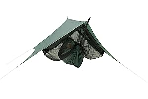 AMAZONAS Traveller Camp - Hamac Complet Ultra léger avec moustiquaire et bâche - Charge maximale : 200 kg - Seulement 1,6 kg - Idéal pour Les Aventures en Plein air