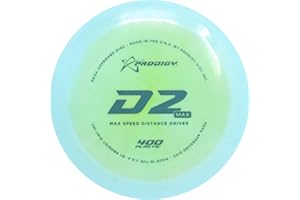 Prodigy Disc 400 D2 Max Driver | Overstable Disc Golf Distance Driver | Extremely Durable | Great for Max Distance Shots | Colors May Vary