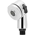 Azonee Salon Shampoo Shower Sink Sprayer Head, ， Bathroom Shower Head for Kids, Pedicure Spa, Side Control Button Stainless Steel Faucet Replacement for Pets Baby Hair Washing