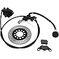 Zhed KART Brake Master Cylinder Kit, Hydraulic Brake Kit Universal Karts Brake Kit, Disc Brake Kit Brake Pad Disk Rotor for Dirt Bike Quad ATV