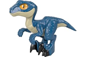 Fisher-Price Imaginext GWP07 - Jurassic World 3 XL Dino Raptor, extragroße Dinosaurierfigur für Vorschulkinder, Dinosaurier Spielzeug von 3 bis 8 Jahren
