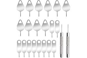 AYWFEY 22 Stück SIM Karte Entfernung Openning Tool Tray Eject Pins Needle Opener Ejector Kompatibel mit allen iPhone Apple iPad HTC Samsung Galaxy Handy Smartphone Uhrkette Link Remover