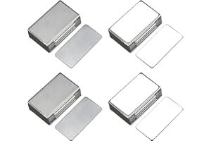 SmartMaster Magnetic Door Catch, 4 Pcs Self Adhesive Magnets Cupboard Door Heavy Duty, Stainless Steel Magnetic Catches Drawer Magnet Latch Closers Magnet Closure for Kitchen Wardrobe Drawer Door