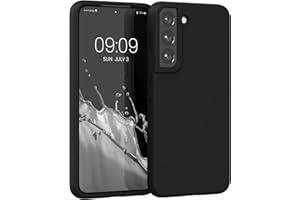 kwmobile Schutzhülle kompatibel mit Samsung S22 Hülle - Silikon Case Handyhülle S22 - Handyhülle Samsung S22 weiche Oberfläche - kabelloses Laden - Schwarz