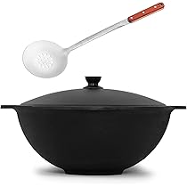 NAMANGAN Kazan Zbeekse Braadpan Van Gietijzer, 10 L  Ronde Bodem Kazan Uzbek Cast Iron Kessel Uzbek Camping Usbek Asia Pan Met Aluminium Deksel