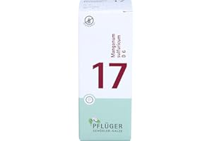 BIOCHEMIE PFLÜGER PFLÜGER Schüßler Salze Nr. 17 Manganum sulfuricum D6 - 100 Tabletten - Das Ergänzungsmittel zur Enzymaktivierung - glutenfrei