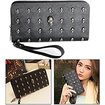 Borsa A Tracolla Gotica Con Teschio Borchiato – In Pelle PU Verde Scuro, Tracolla Regolabile E Catena – Accessorio Stiloso Per Donna