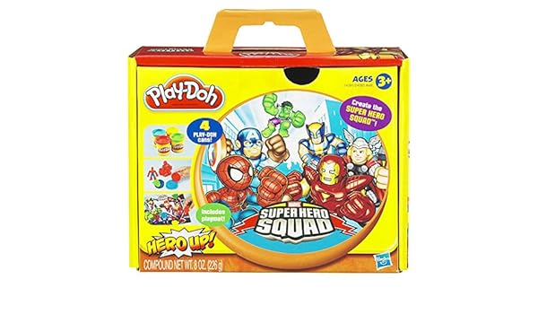 superhero play doh
