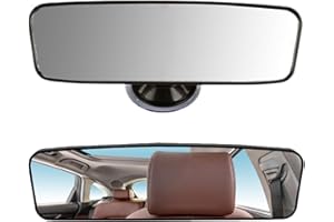 MIKIULY Specchietto Retrovisore Interno Universale Auto Con Ventosa - Rotazione a 360° (20 * 6cm)