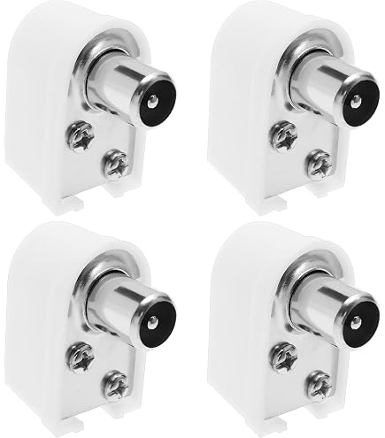 4 Adattatori PAL Maschio-femmina Per Antenna TV – Nichelati, 75 Ohm, Per Cavo Coassiale E Satellitare