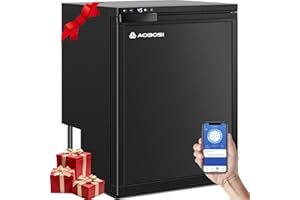 AAOBOSI 65L Campervan Fridge, Camping Refrigerator with APP Control, 12V Fridge Freezer for Campervan, Car, Truck, Boat, Motorhome, Travel