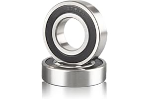 XUDUVAY 2 Stück 6206-2RS Kugellager 30x62x16mm – Doppelt abgedichtete Rillenkugellager aus Lagerstahl, vorgeschmiert, für Motoren, 3D-Drucker, Werkzeugmaschinen (6206-2RS Size:30x62x16mm)