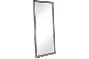 ‎LC HOME LC Home Wandspiegel Barock Silber ca. 180 x 80 cm Antik-Stil m. Facettenschliff XL Ganzkörperspiegel, Gaderobespiegel, Flurspiegel, Spiegel klassisch