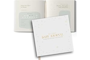 Tiny Trees® Baby Memory Book & Journal – First Year Keepsake Album, Baby Milestone Book & Scrapbook | Newborn Memory Book for Boy or Girl - Great Gift