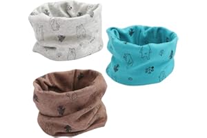 DEBAIJIA 0-6T Bambino Sciarpa Scaldacollo Neonato Cappello Set Bambini Ragazzo Ragazza Termico Inverno Cotone Unisex Caldo 3PCS