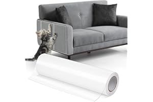 WAYBWZDQ Protection Canape Chat Anti Griffe, 3m * 20cm Protecteur de Rayure de Chat Autocollant Rouleau Protecteur de Rayure, Sticker Transparent Autocollant pour Meubles Porte Mur Canapé