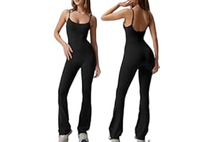 Btofellin Tuta Intera Donna Aderente Tutina Sexy Elegant Sportiva Jumpsuit Senza Cuciture Sport Abbigliamento Palestra Gym Yoga Workout Bodysuit