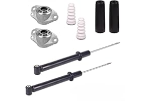 BandelOne enthält 2 Gas Stoßdämpfer + Domlager hinten für A3 8P Golf 4 Bora Polo 6R
