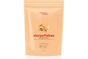 PharmaPower Slurpyflakes Fiocchi d’Avena Integrali Baby Gusto Strudel di Mele, Senza Glutine, Senza Lattosio e Senza Zuccheri Aggiunti, Vegani, 500 g