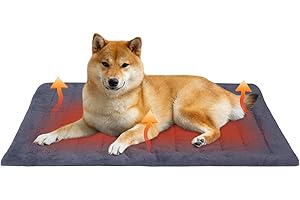 Lihaian Haustiere Wärmematte Winter,Kühlmatte für Den Sommer，Waschbarn kuschelig Umkehrbar Haustier Sofakissen,Selbstwärmende Hundematte Flauschig Warme für Zuhause Unterwegs oder im Auto